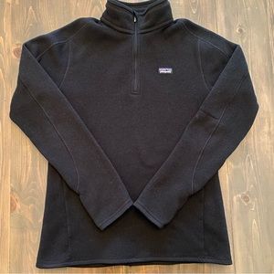 Patagonia women's black pullover fleece sweater